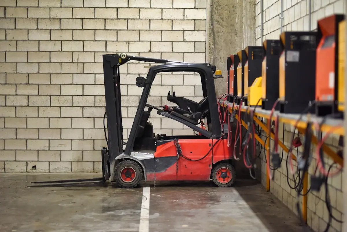 forklift-battery-charging-area-with-a-red-forklift
